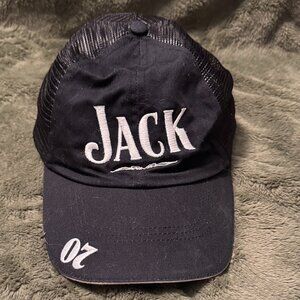 Jack Daniels No 7 Trucker Hat Baseball Cap Black Mesh Back Drink Responsibly #20